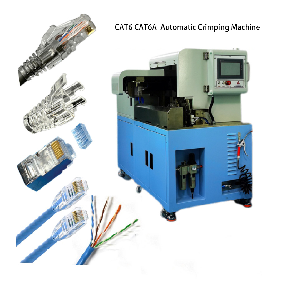 Machine automatique de sertissage pour têtes de cristal CAT6A WPM-CAT6A