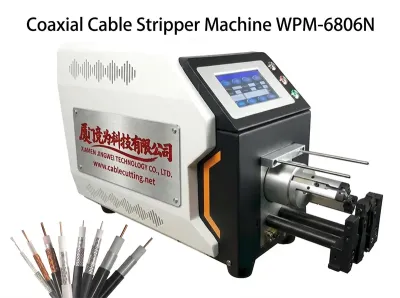 Machine à Dénuder Câbles Coaxiaux Semi-Automatique WPM-6806N