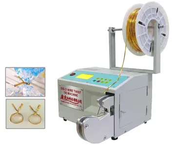 Machine à attaches torsadées en fil d'or pour sacs plastique WPM-GW