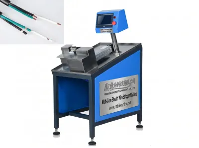 Dénudeur Automatique Fils Longs/Courts Multiconducteurs WPM-25-290 - Machine semi-automatique à brosser les fils