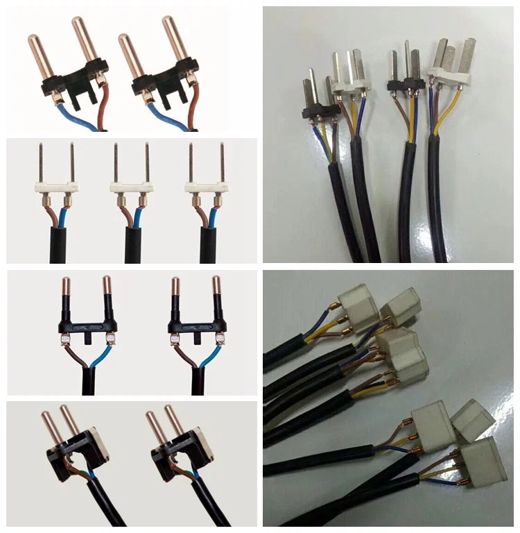 Machine de fabrication de cordon d’alimentation américaine entièrement automatique, machine de fabrication de câble d’alimentation de prise UE, machine de sertissage de coupe de câble d’alimentation 