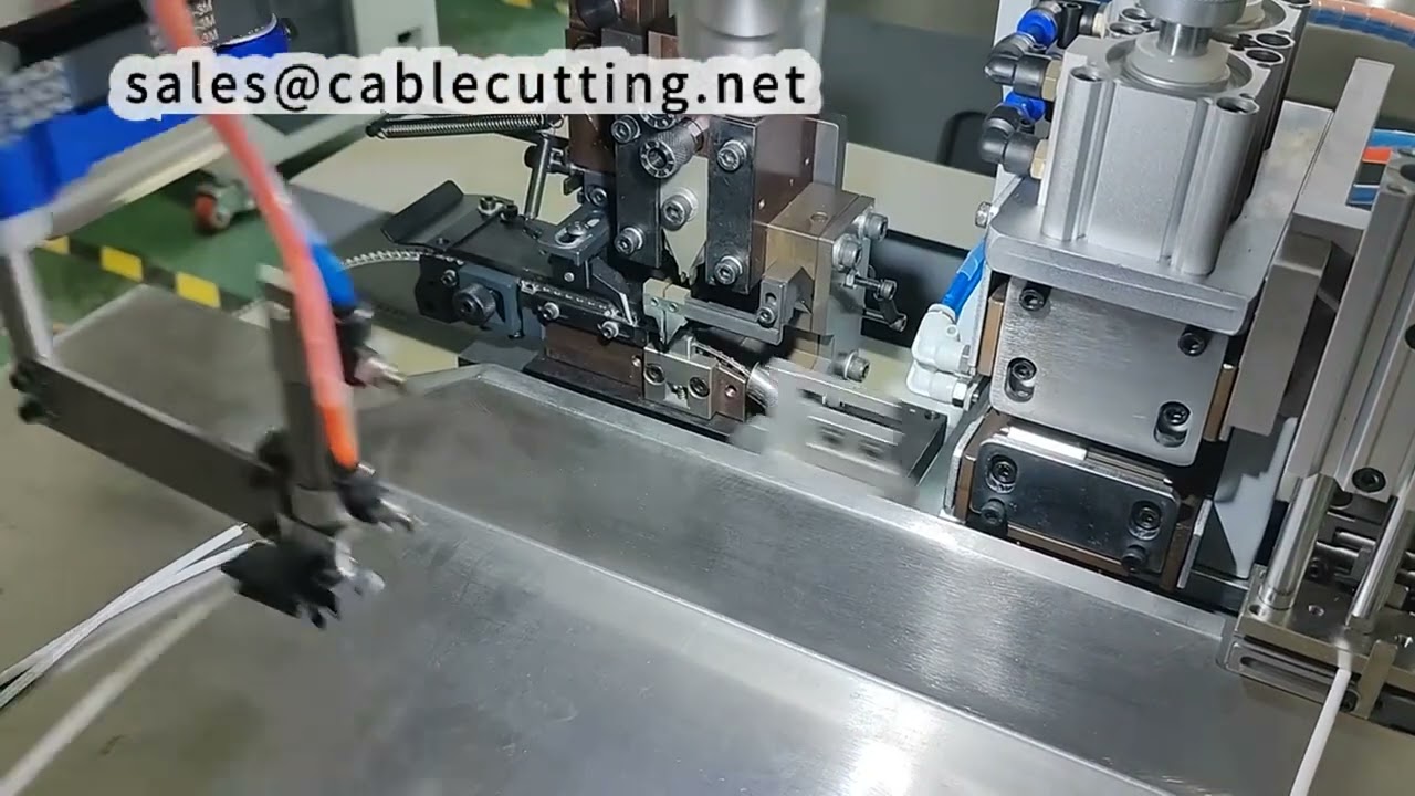 Multi Core Cable Stripping and Crimping Machine Round Jacket  Ribbon Cable