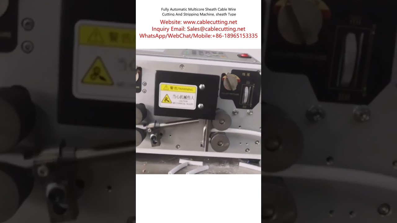 Machine entièrement automatique pour couper et dénuder les câbles à gaine multicœur