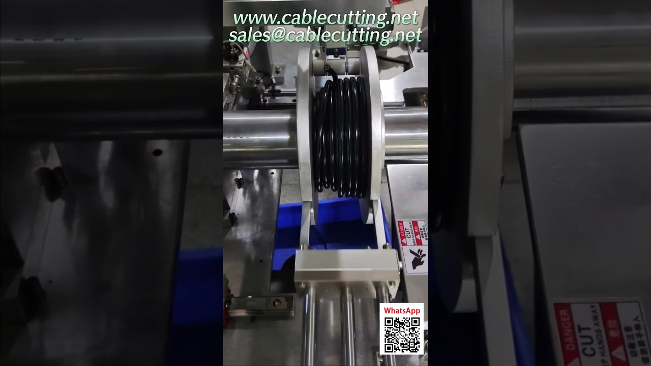 Machine de bobinage de câbles entièrement automatique avec ligature et coupe intégrées