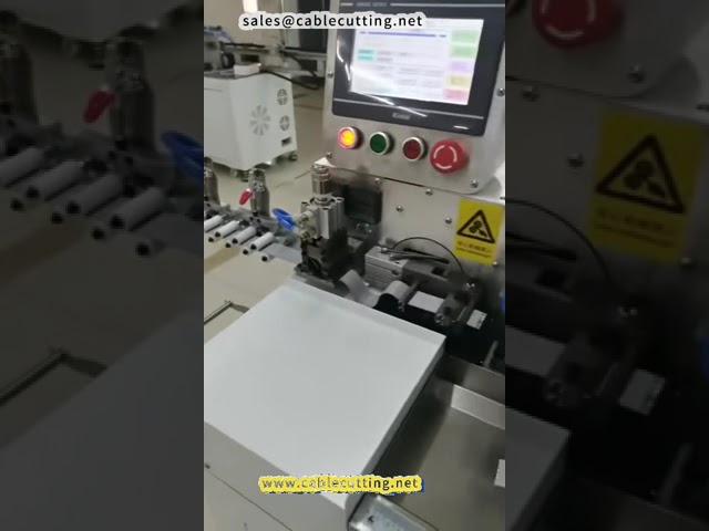 Automatic Flat Cable Wiring Double-Head Terminal Crimping and Dip Tinning Machine