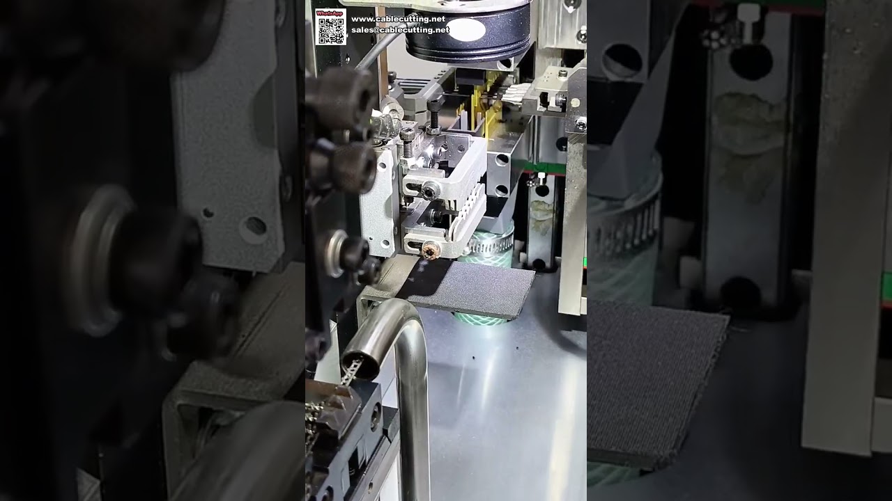 Machine à sertir les bornes entièrement automatique avec système d'inspection visuelle CCD avancé