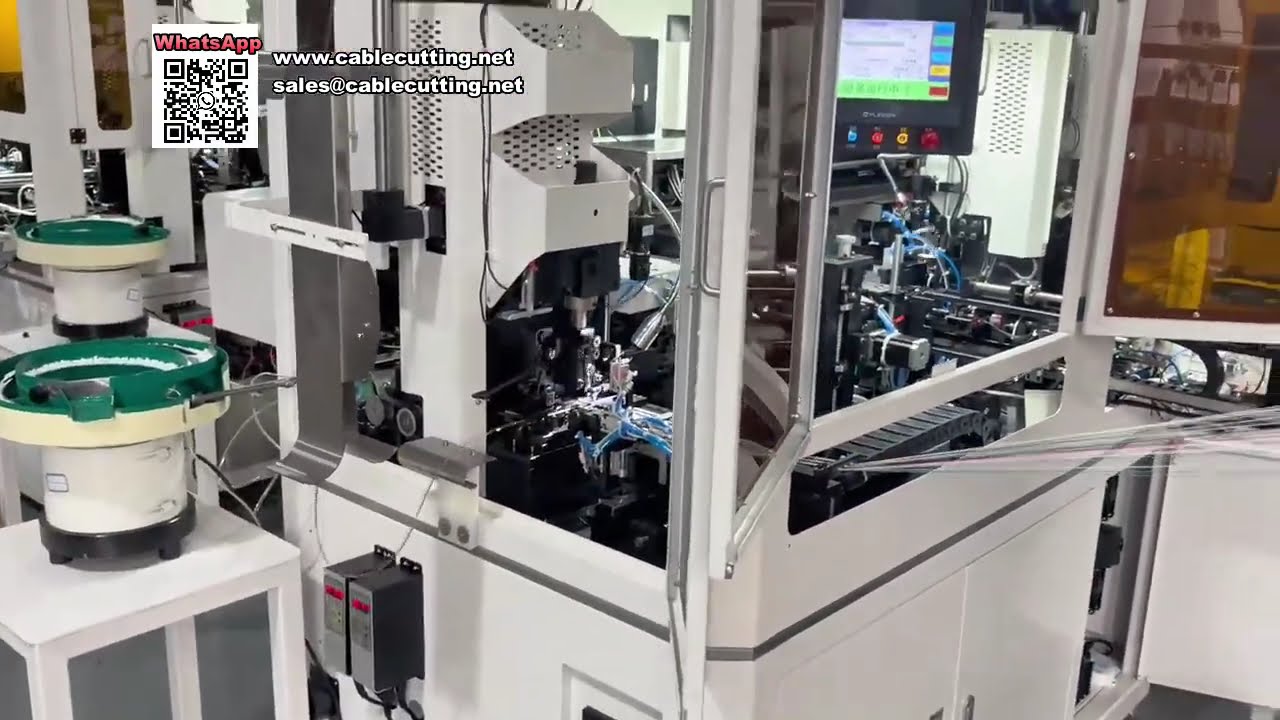 Machine d'insertion de boîtier à double tête pour fil ultra souple 8 broches OD1.0 - Traitement de câbles