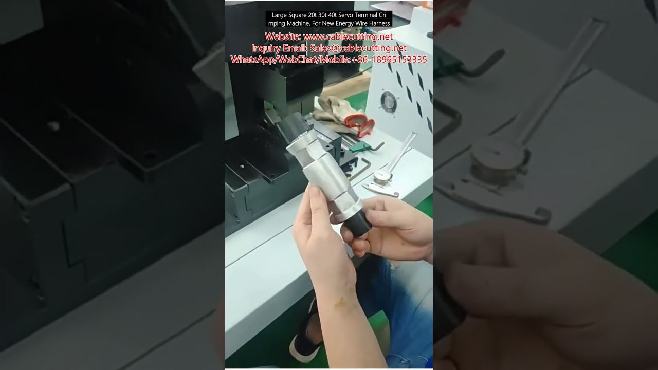Machine de sertissage servo haute précision 20T/30T/40T pour faisceaux de câbles énergie nouvelle