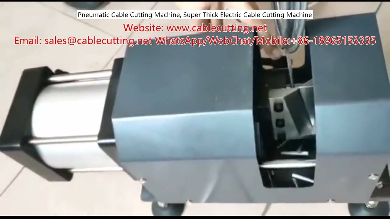 Machine pneumatique de coupe de câbles super épais | Découpe industrielle précise