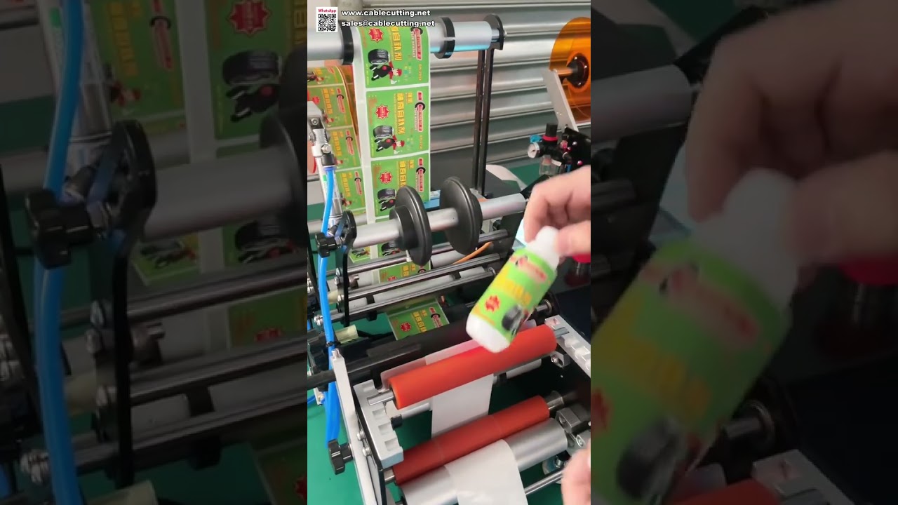 Desktop Semi Automatic Round Bottle Labeling Machine Compact Sticker Applicator for Small Jars