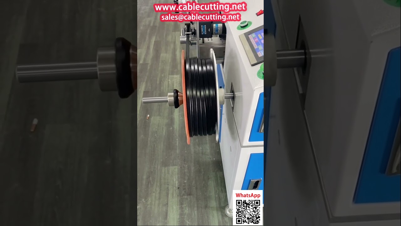 Machine automatisée de comptage, alignement, enroulage et découpe pour câble plat et bande caoutchouc