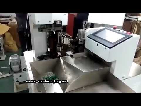 Machine de sertissage automatique double tête pour fils courts - Haute performance