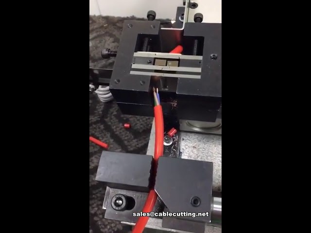 Machine pneumatique de dénudage de câbles gainés, Dénudeur de gaine industrielle
