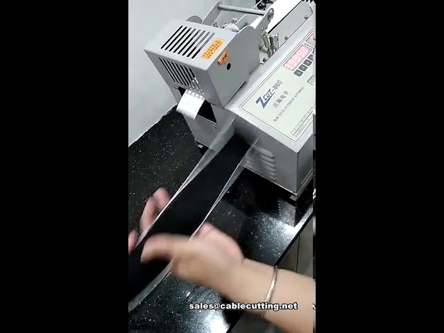 Découpe automatique de ruban velcro - Machine précise pour velcro adhésif industriel