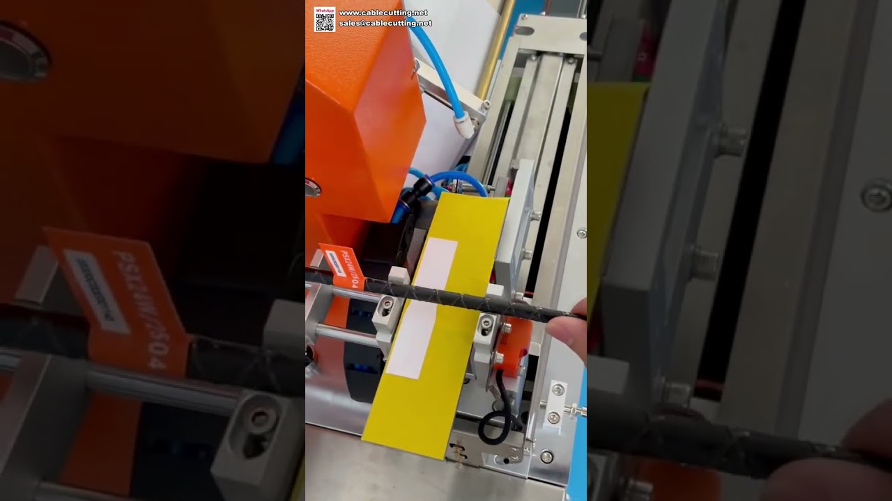 Robust Wire Fold Labeling Machine for Thick Cables Heavy Duty Sticker Applicator Equipment