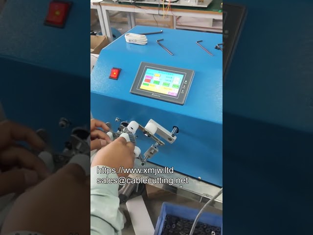 Machine automatique d'enroulage et de ligature de câbles iPhone – Emballage efficace