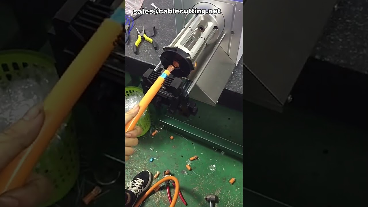 Dénudeuse de câbles rotative et marqueur de ligne haute température - Solution industrielle
