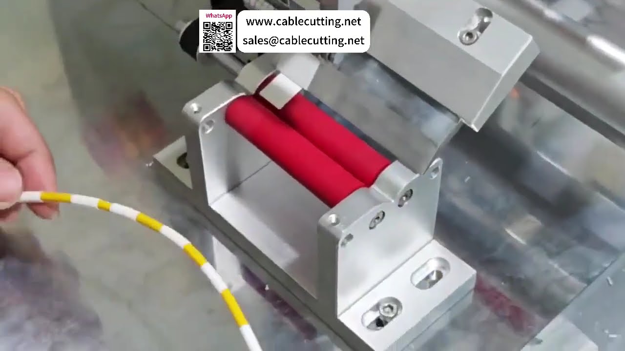Machine d'étiquetage de fil en rouleau de bureau  Équipement d'application d'étiquettes d'enroulement de câble rapide et précis
