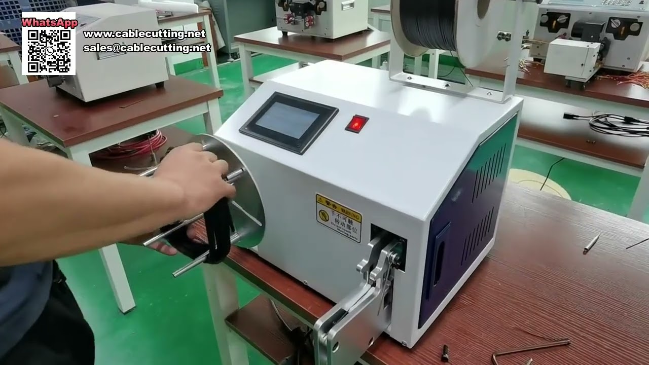 Machine à enrouler et lier Modèle 530 pour câbles de 3 mètres | Traitement rapide des fils