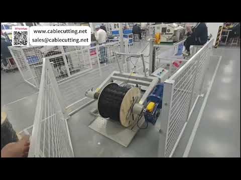 Dérouleur de câble 300 kg avec barrière de sécurité pour une exploitation industrielle sécurisée