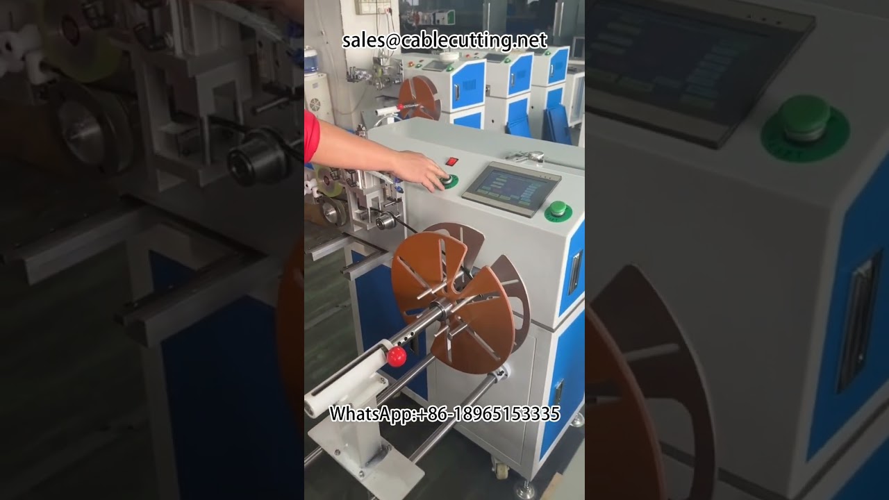 Machine automatique de comptage, tri, coupe et bobinage de câbles | Bobineuse industrielle avec compteur de mètres