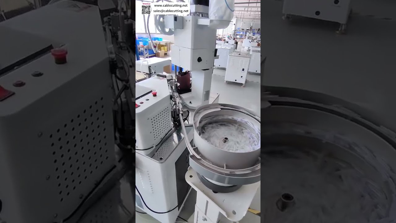 Machine de traitement de faisceaux : étamage de fils et insertion de boîtiers avec sertisseuse automatique