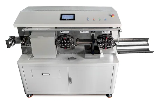 Machine automatique de coupe et dénudage pour câbles coaxiaux WPM-9935