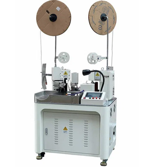 Machine automatique de sertissage de bornes sur double câble WPM-180
