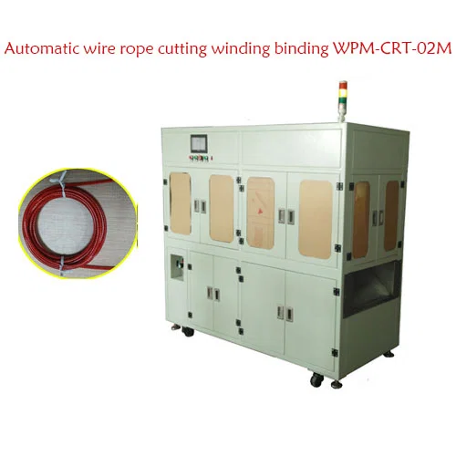 Machine automatique de coupe, enroulement et liage pour câbles métalliques WPM-CRT-02M