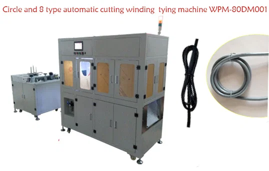 Machine automatique de coupe, enroulement et liage cercle/figure-8 WPM-80DM001