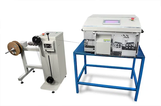 Machine de coupe et dénudage pour câbles coaxiaux haute précision WPM-9800
