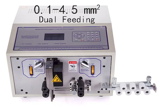 Machine de dénudage à double alimentation de fil pour production WPM-09F