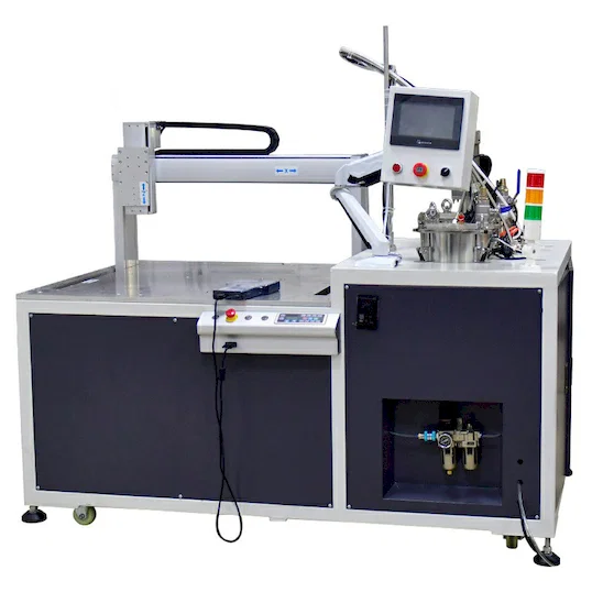 Machine automatique de dépose de colle bi-composant AB