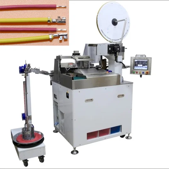 Machine automatique de coupe, dénudage et traitement double extrémité WPM-3500A