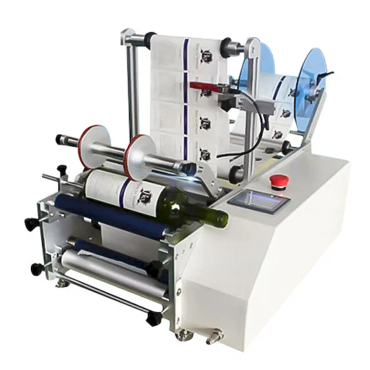 Étiqueteuse semi-automatique pour bouteilles rondes et cylindriques WPM-7160