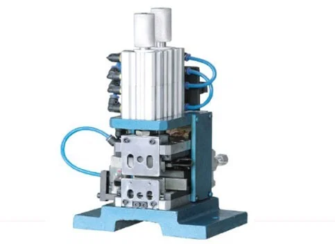 Machine de dénudage pneumatique verticale pour fils fins WPM-4F